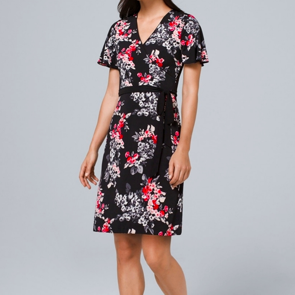 White House Black Market Reversible Floral Dress